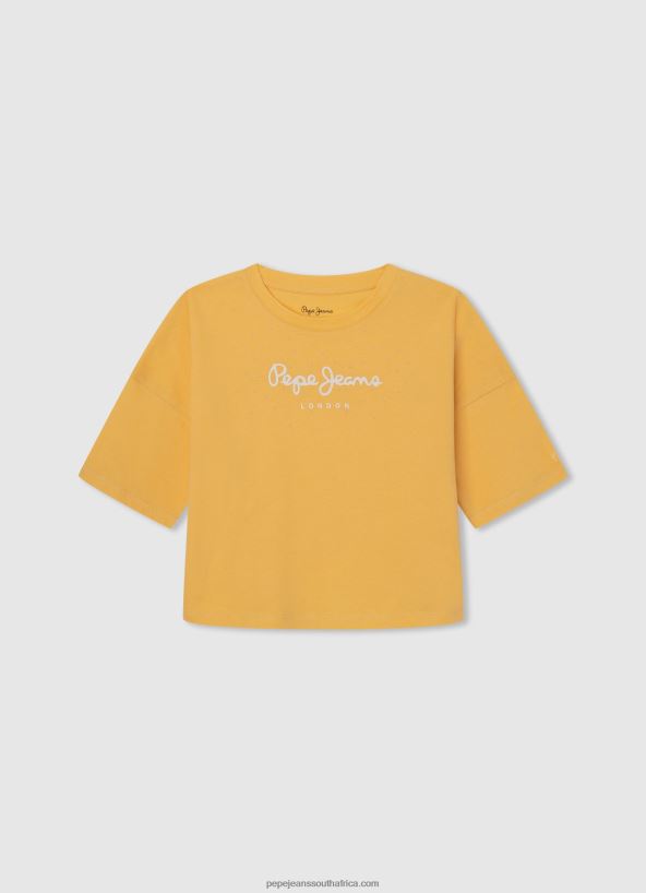 Range Logo Print Boxy Fit T-Shirt Pepe Jeans L20F2F1480 Girl - Image 3