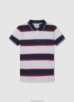 Red Embroidered Logo Pique Polo Shirt Pepe Jeans L20F2F1672 Boy - Image 4