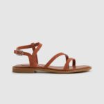 Rust Orange Hayes Folk Suede Flat Sandals Pepe Jeans L20F2F667 Women