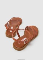 Rust Orange Hayes Folk Suede Flat Sandals Pepe Jeans L20F2F667 Women - Image 4