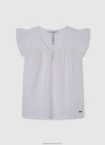 Shine Floral Strass T-Shirt Pepe Jeans L20F2F1474 Girl - Image 4