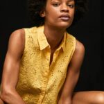 Shine Openwork Armhole Sleeve Shirt Pepe Jeans L20F2F330 Women