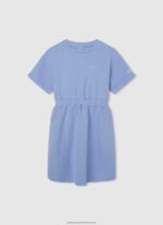 Shine Rounded Collar Mini Dress Pepe Jeans L20F2F1389 Girl - Image 3