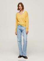 Shine V Neckline Relaxed Fit Jersey Pepe Jeans L20F2F257 Women - Image 2