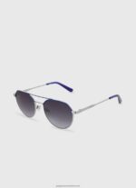Silver Aviator Sunglasses Pepe Jeans L20F2F1307 Men