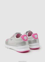 Silver York Mettalic Running Sneakers Pepe Jeans L20F2F1333 Girl - Image 4