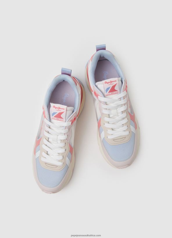 Soft Pink Brit Pro Bright Running Sneakers Pepe Jeans L20F2F575 Women - Image 3