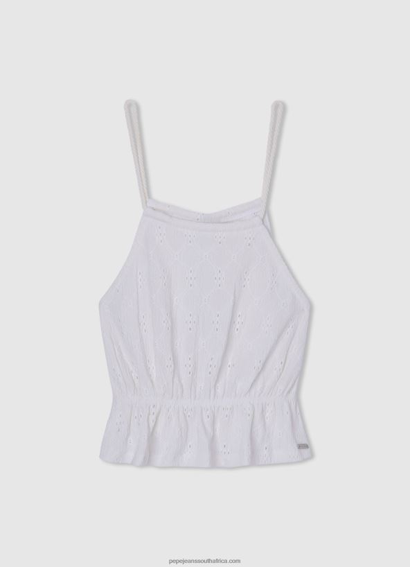Soft Pink Cotton Off-Shoulder T-Shirt Pepe Jeans L20F2F1441 Girl - Image 5