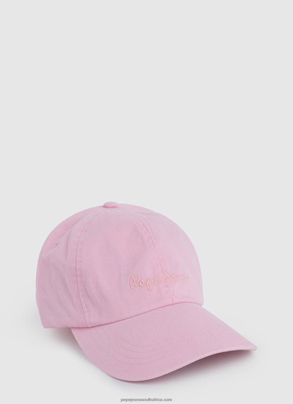 soft_pink_embroidered_logo_basic_cap_pepe_jeans_l20f2f1517_girl.jpg Soft Pink Embroidered Logo Basic Cap Pepe Jeans L20F2F1517 Girl - Image 1