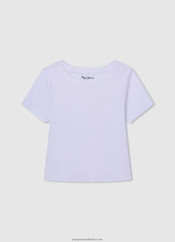 Soft Pink Faded Stripes Cotton T-Shirt Pepe Jeans L20F2F1462 Girl - Image 5
