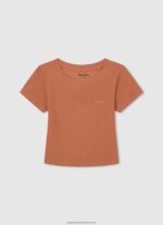 Soft Pink Glitter Logo T-Shirt Pepe Jeans L20F2F1464 Girl - Image 5