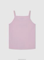 Soft Pink Logo Printed Tank Top Pepe Jeans L20F2F1430 Girl - Image 2
