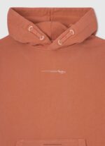 Squash Orange Cotton Hooded Jumper Pepe Jeans L20F2F1598 Boy - Image 3