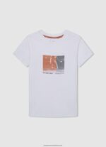 Squash Orange Embroidered Logo Pique Polo Shirt Pepe Jeans L20F2F1657 Boy - Image 4