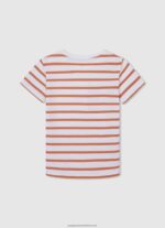 Squash Orange Front Pocket Logo T-Shirt Pepe Jeans L20F2F1638 Boy - Image 2