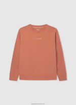 Squash Orange Garment Dye Cotton Jumper Pepe Jeans L20F2F1602 Boy