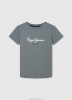 Squash Orange Graphic Print T-Shirt Pepe Jeans L20F2F1613 Boy - Image 5