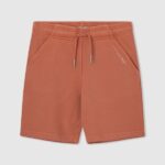 Squash Orange Logo Print Sporty Shorts Pepe Jeans L20F2F1687 Boy