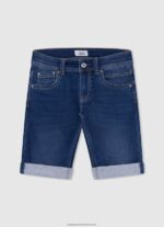 Squash Orange Logo Print Sporty Shorts Pepe Jeans L20F2F1687 Boy - Image 5