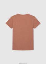 Squash Orange Logo Print T-Shirt Pepe Jeans L20F2F1617 Boy - Image 2