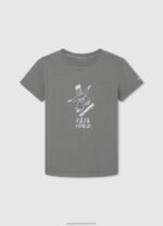 Squash Orange Logo Print T-Shirt Pepe Jeans L20F2F1617 Boy - Image 5