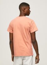 Squash Orange Printed Logo Cotton T-Shirt Pepe Jeans L20F2F944 Men - Image 4