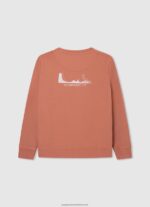 Squash Orange Skater Cotton Jumper Pepe Jeans L20F2F1584 Boy - Image 2