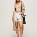 Stone Long Openwork Cardigan Pepe Jeans L20F2F234 Women