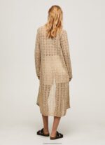 Stone Long Openwork Cardigan Pepe Jeans L20F2F234 Women - Image 4