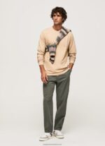 Stone Long Sleeved Cotton T-Shirt Pepe Jeans L20F2F913 Men