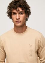 Stone Long Sleeved Cotton T-Shirt Pepe Jeans L20F2F913 Men - Image 3