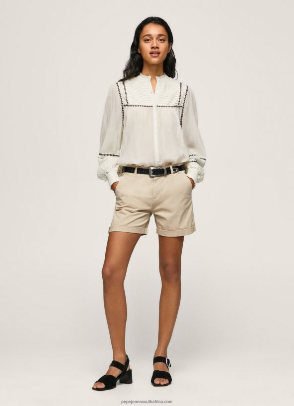 stone_regular_fit_chino_shorts_pepe_jeans_l20f2f524_women.jpg Stone Regular Fit Chino Shorts Pepe Jeans L20F2F524 Women - Image 1