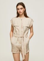 Stone Short Jumpsuit With Belt Pepe Jeans L20F2F176 Women