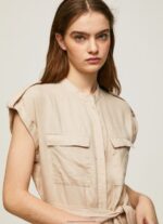 Stone Short Jumpsuit With Belt Pepe Jeans L20F2F176 Women - Image 3