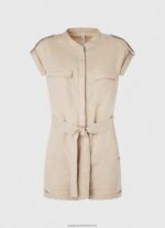 Stone Short Jumpsuit With Belt Pepe Jeans L20F2F176 Women - Image 5