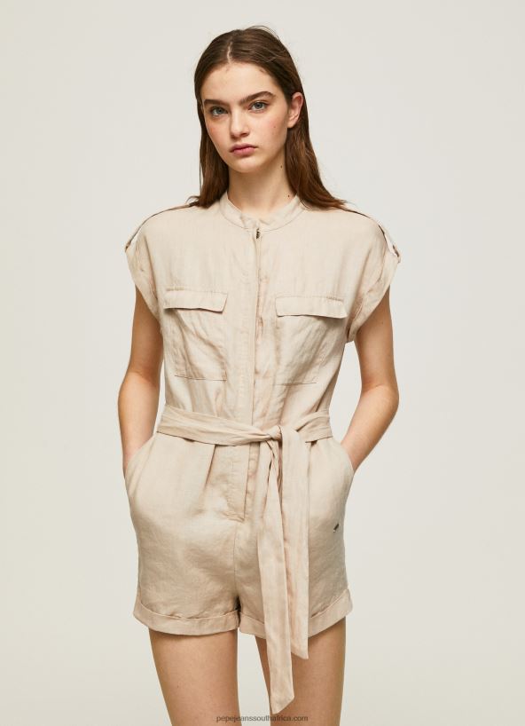 stone_short_jumpsuit_with_belt_pepe_jeans_l20f2f176_women.jpg Stone Short Jumpsuit With Belt Pepe Jeans L20F2F176 Women - Image 1