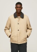 Stone Short Puffer Canvas Jacket Pepe Jeans L20F2F838 Men - Image 3