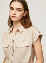 Stone Short Sleeved Utility Shirt Pepe Jeans L20F2F341 Women - Image 2