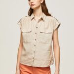 Stone Short Sleeved Utility Shirt Pepe Jeans L20F2F341 Women