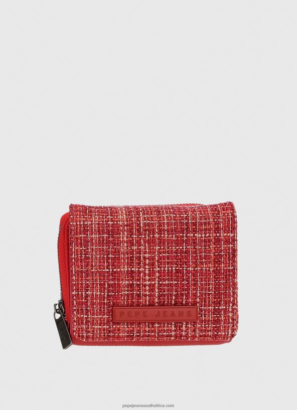 studio_red_checkered_wallet_pepe_jeans_l20f2f729_women.jpg Studio Red Checkered Wallet Pepe Jeans L20F2F729 Women - Image 1