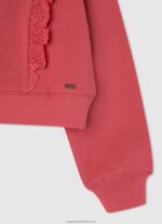Studio Red Cotton Fleece Jumper Pepe Jeans L20F2F1403 Girl - Image 3