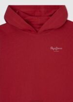 Studio Red Cotton Hoodie Pepe Jeans L20F2F1412 Girl - Image 3
