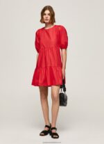 Studio Red Cotton Poplin Dress Pepe Jeans L20F2F146 Women