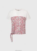 Studio Red Floral Printed Cotton T-Shirt Pepe Jeans L20F2F380 Women - Image 5