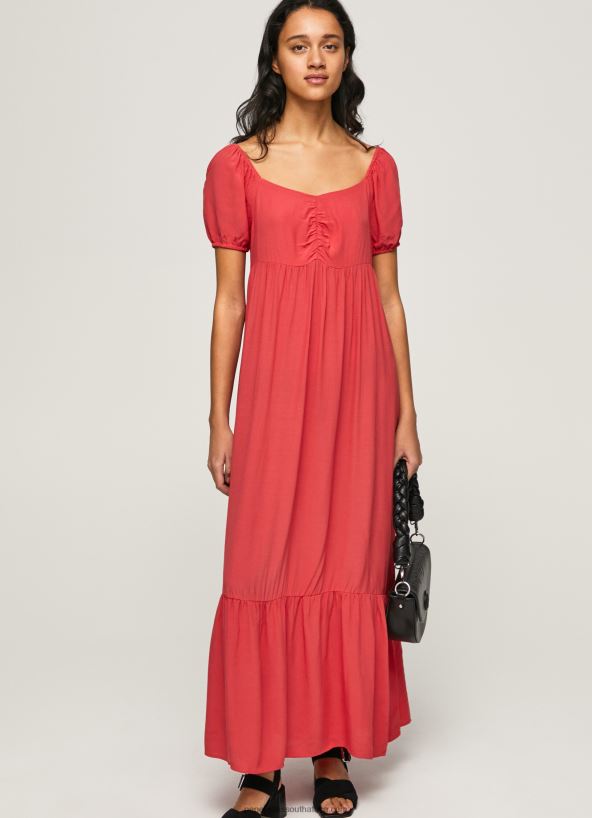 studio_red_flowy_dress_pepe_jeans_l20f2f150_women.jpg Studio Red Flowy Dress Pepe Jeans L20F2F150 Women - Image 1