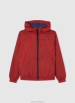 Studio Red Hooded Windbreaker Jacket Pepe Jeans L20F2F1564 Boy