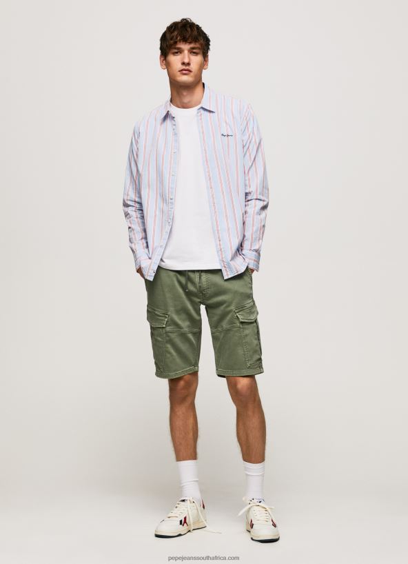 Studio Red Lister Fil-A-Fil Slim Fit Shirt Pepe Jeans L20F2F1065 Men - Image 2