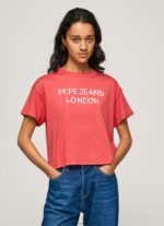 Studio Red Logo Print T-Shirt Pepe Jeans L20F2F379 Women