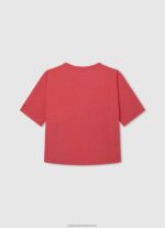 Studio Red Love Print T-Shirt Pepe Jeans L20F2F1444 Girl - Image 2