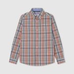 Studio Red Marple Checkered Poplin Shirt Pepe Jeans L20F2F1659 Boy